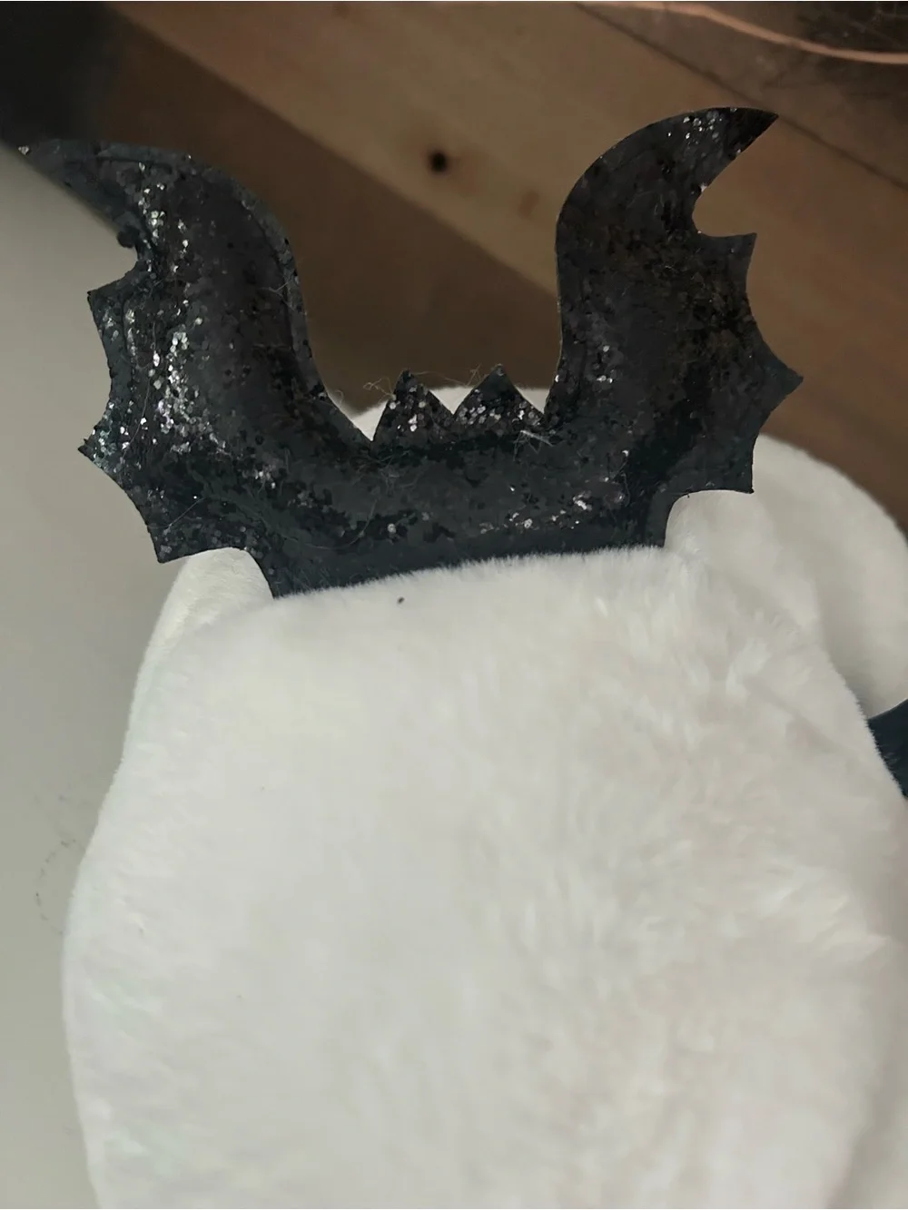 Plush White Decorative Pumpkin Accent